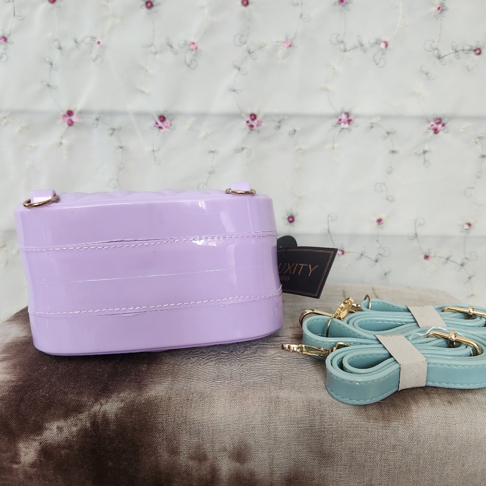 Quilted Jelly Mini Convertible Bowler Bag / Backpack - Picture 7 of 8